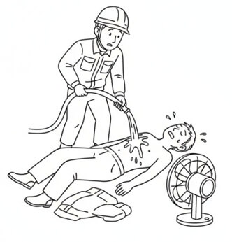 全身を急速冷却