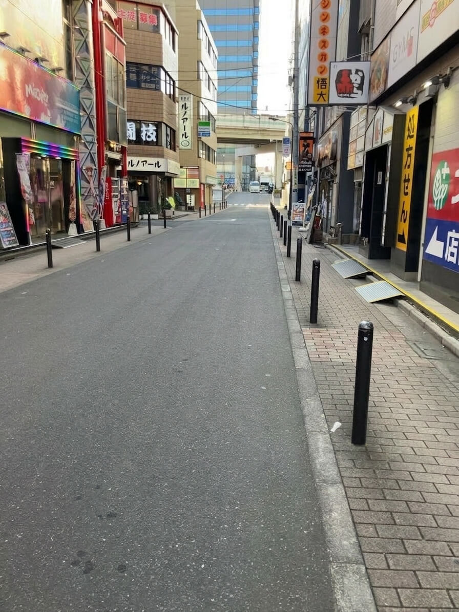 ③みとやとテング酒場の間の道